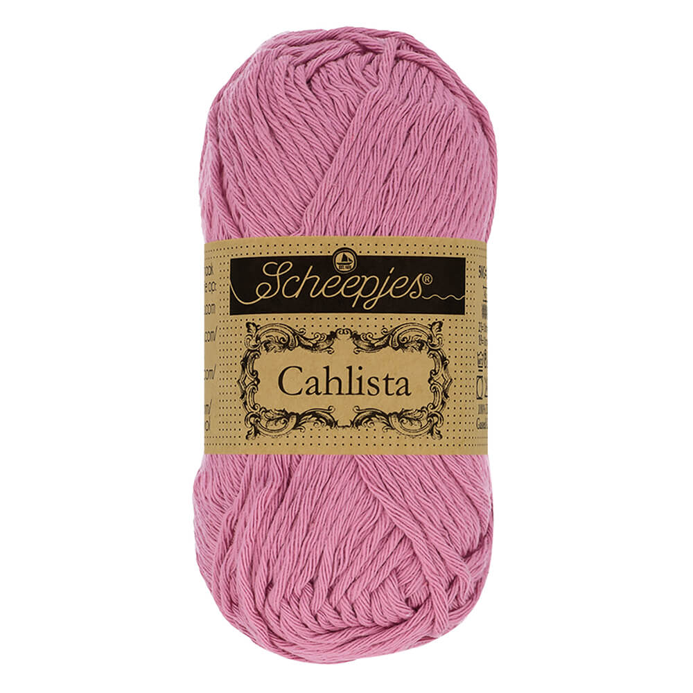 Scheepjes Cahlista, 50 gr. Price is for 10 balls. Minimum order per color 10 balls. 398 Coral Rose | Knitting yarn shop / dzijas veikals