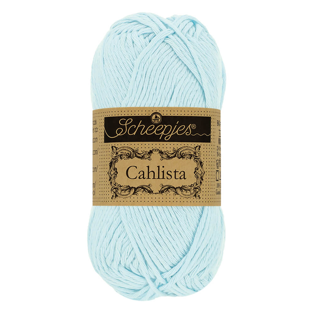 Scheepjes Cahlista, 50 gr. Price is for 10 balls. Minimum order per color 10 balls. 509 Baby Blue | Knitting yarn shop / dzijas veikals