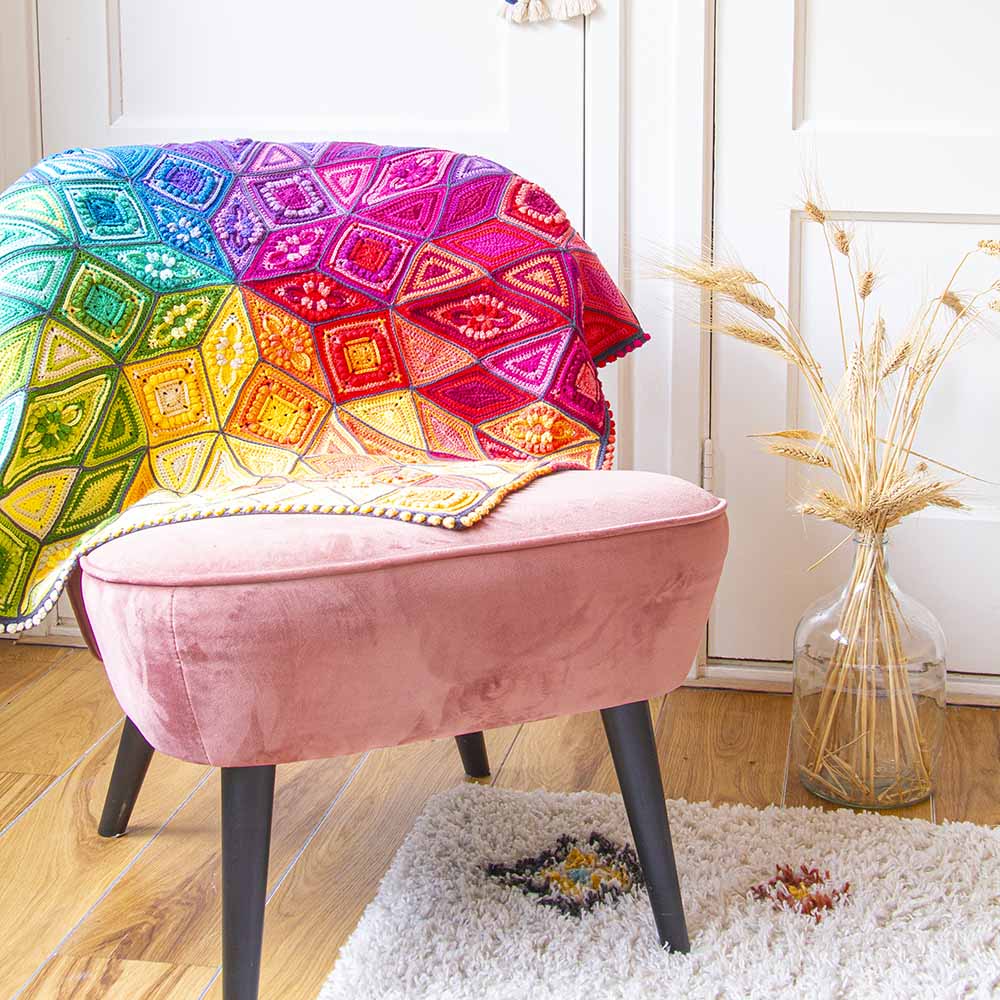 Scheepjes CAL Festival of Lights blanket - Organicon kit | Knitting yarn shop / dzijas veikals