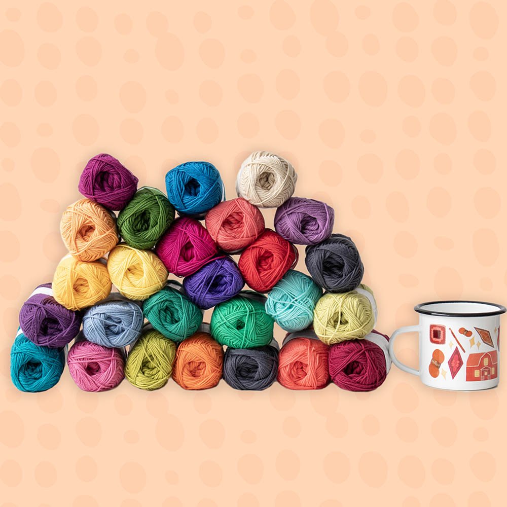 Scheepjes CAL Festival of Lights blanket - Organicon kit | Knitting yarn shop / dzijas veikals