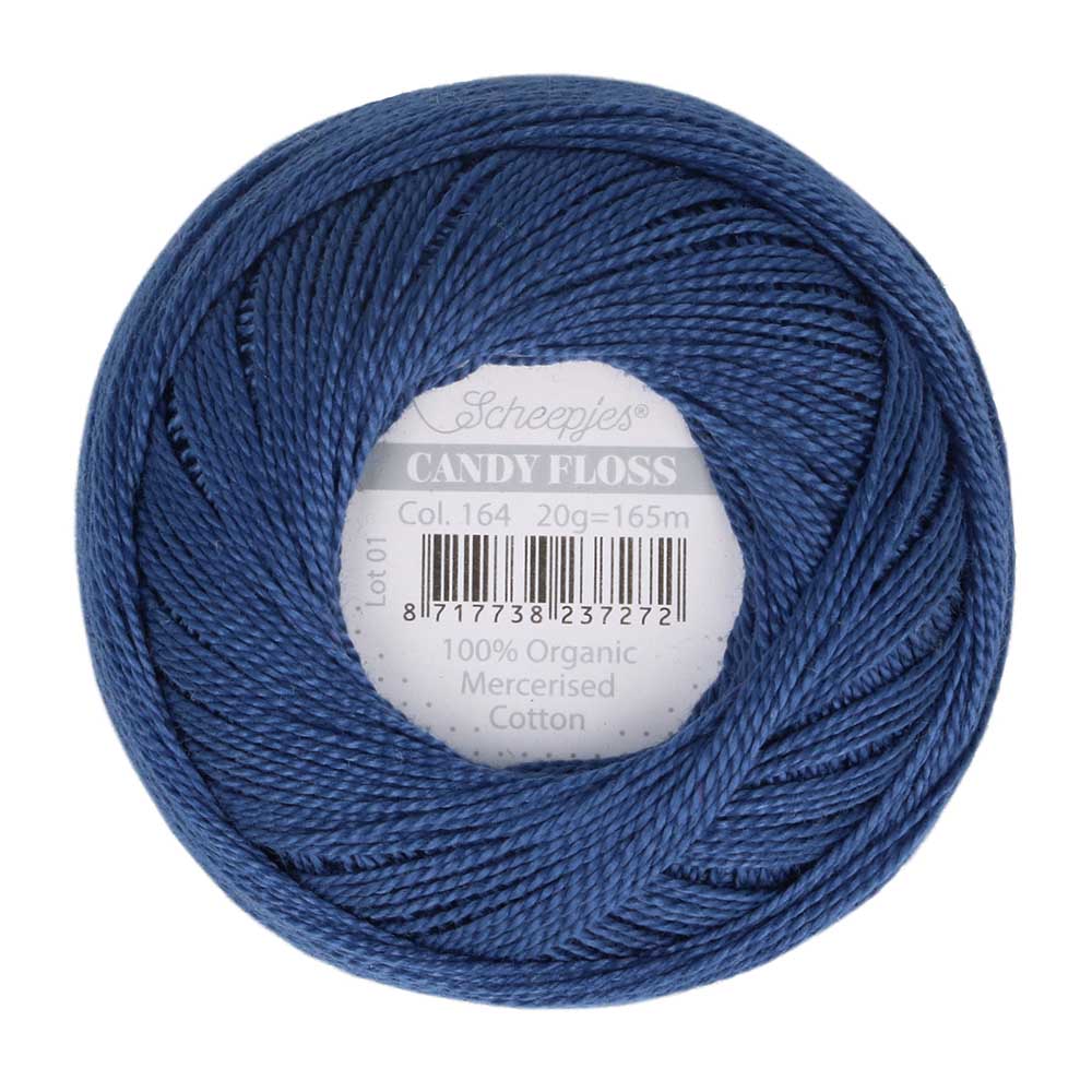 Scheepjes Candy Floss 20g 164 Light Navy | Knitting yarn shop / dzijas veikals