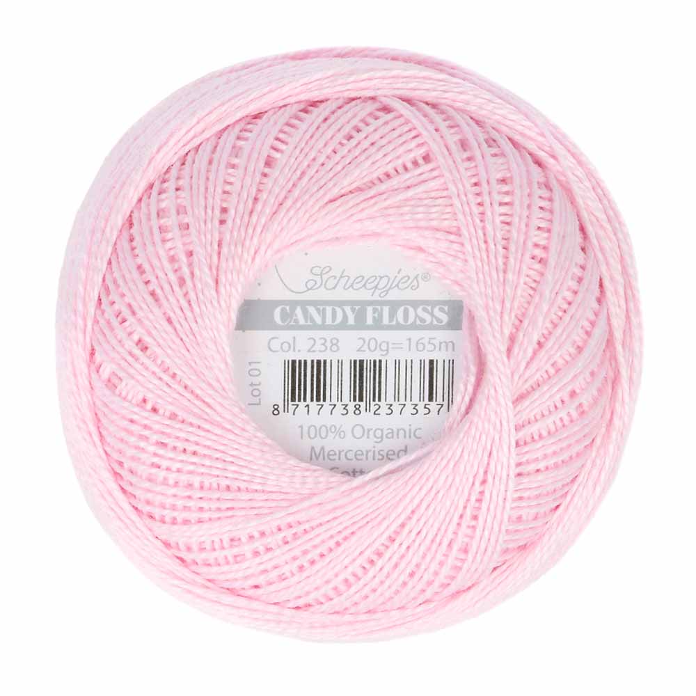 Scheepjes Candy Floss 20g 238 Powder Pink | Knitting yarn shop / dzijas veikals