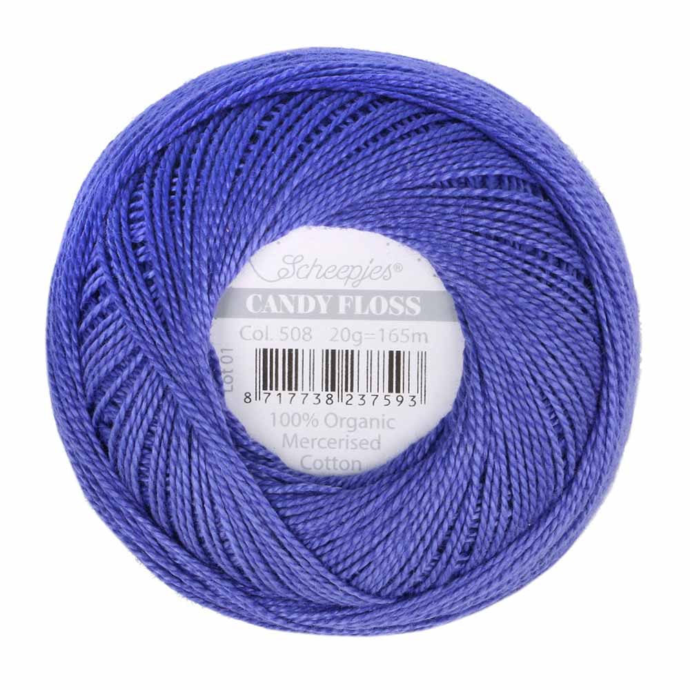 Scheepjes Candy Floss 20g 508 Deep Amethyst | Knitting yarn shop / dzijas veikals