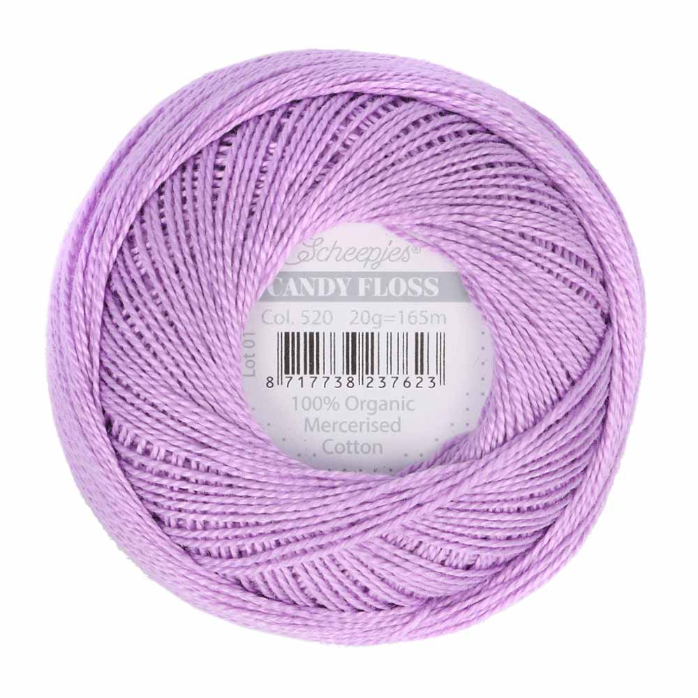 Scheepjes Candy Floss 20g 520 Lavender | Knitting yarn shop / dzijas veikals