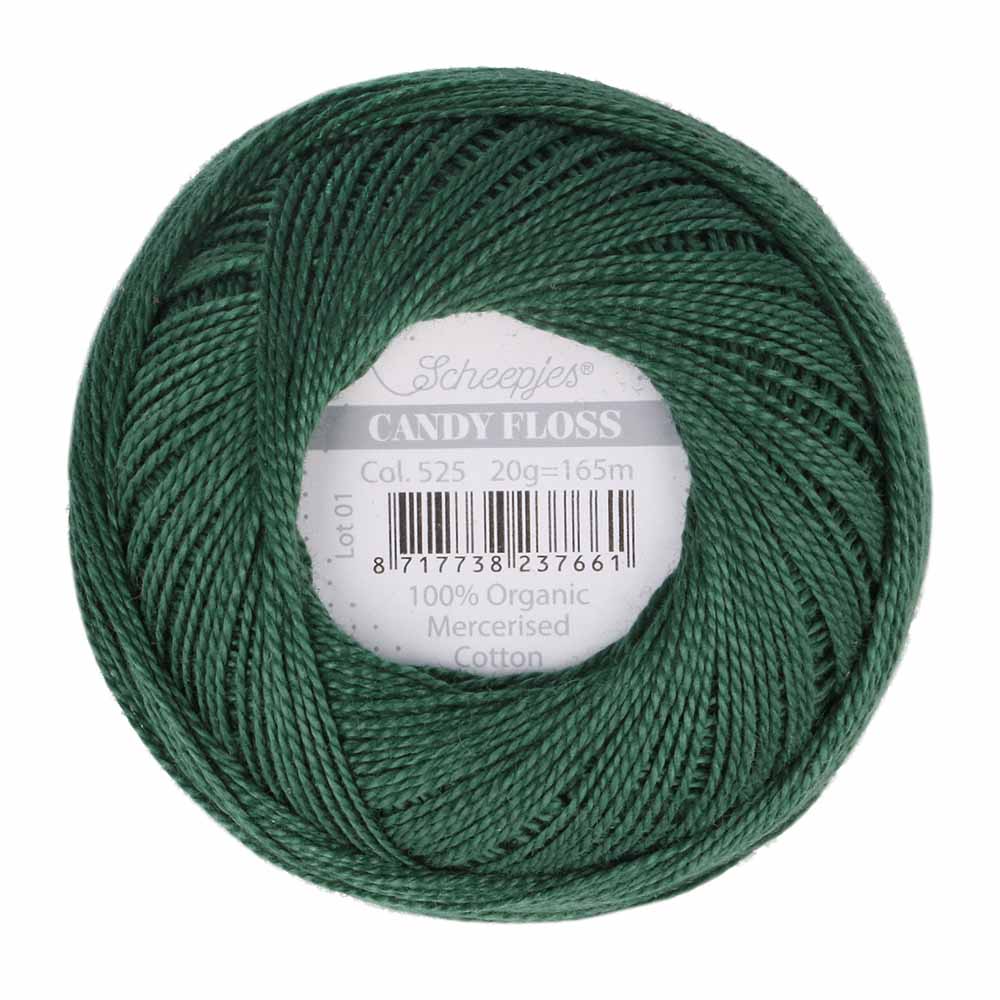 Scheepjes Candy Floss 20g 525 Fir | Knitting yarn shop / dzijas veikals
