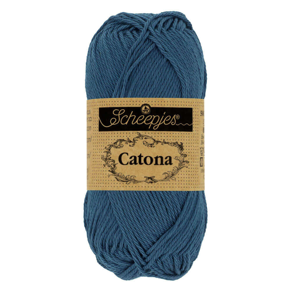 Scheepjes Catona 25g (selection of colours from 074 to 414) 164 Light Navy | Knitting yarn shop / dzijas veikals