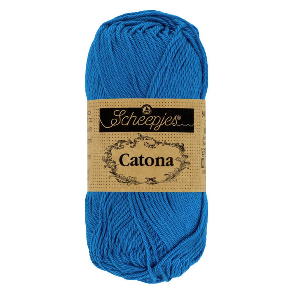 Scheepjes Catona 25g (selection of colours from 074 to 414) 201 Electric Blue | Knitting yarn shop / dzijas veikals