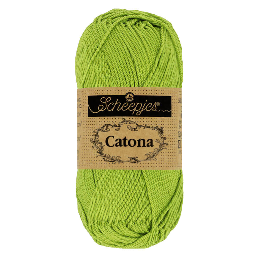 Scheepjes Catona 25g (selection of colours from 074 to 414) 205 Kiwi | Knitting yarn shop / dzijas veikals