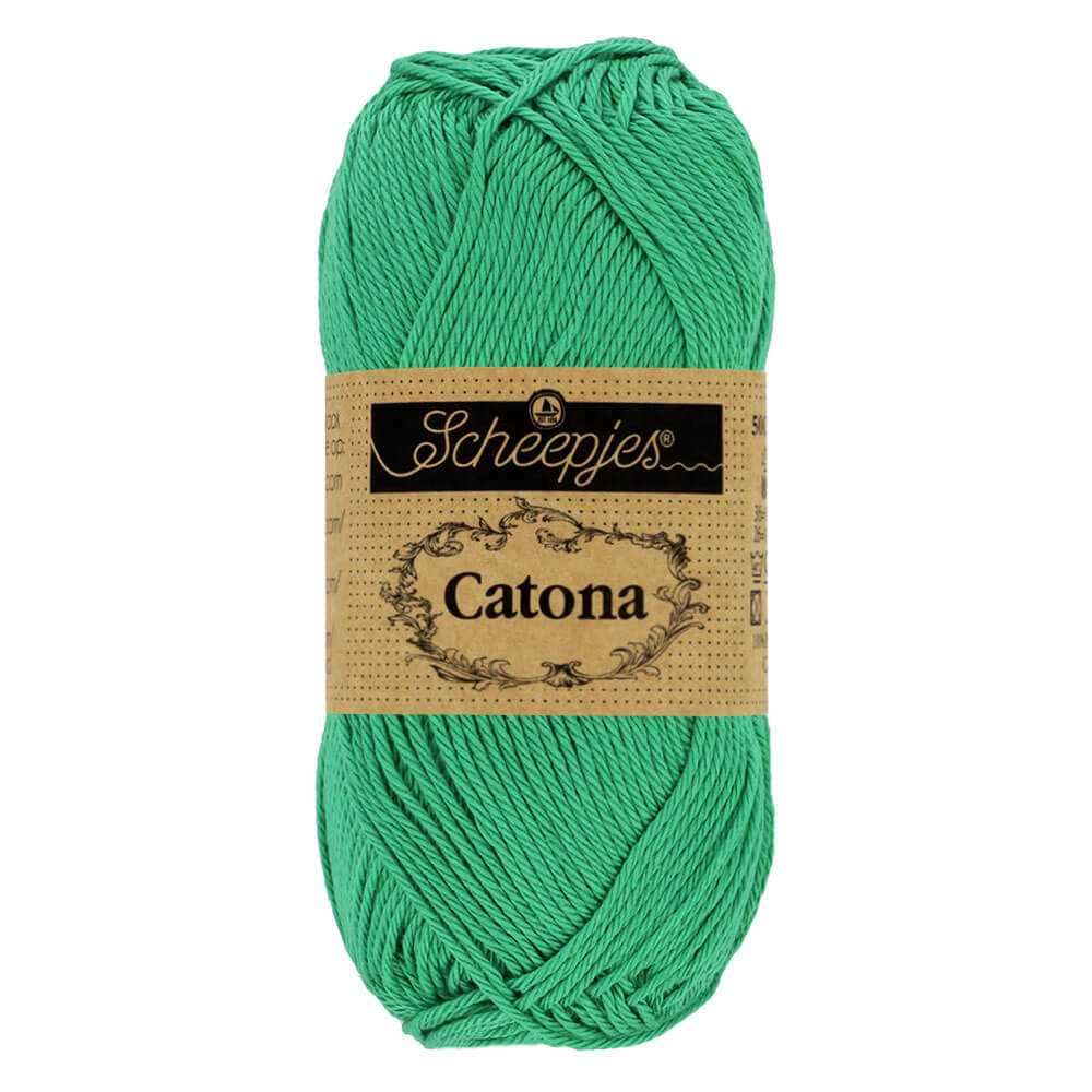 Scheepjes Catona 25g (selection of colours from 074 to 414) 241 Parrot Green | Knitting yarn shop / dzijas veikals
