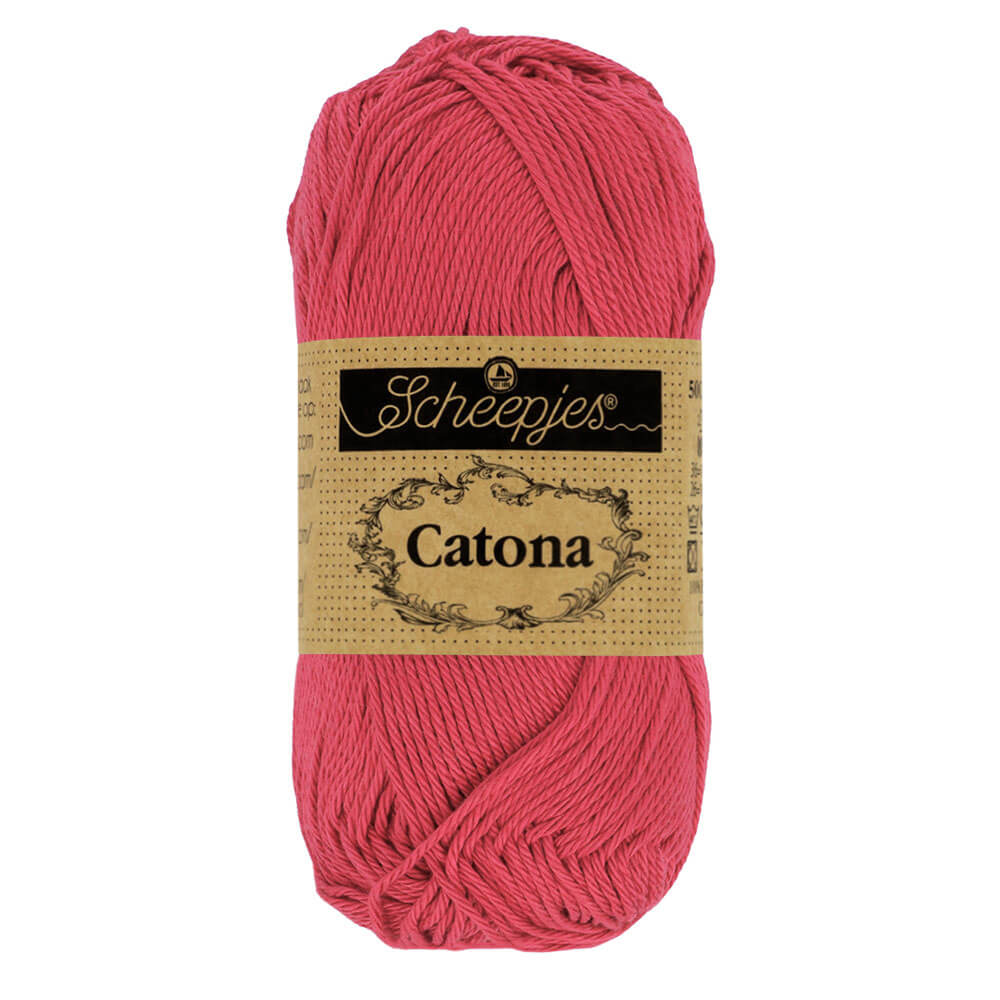 Scheepjes Catona 25g (selection of colours from 074 to 414) 258 Rosewood | Knitting yarn shop / dzijas veikals
