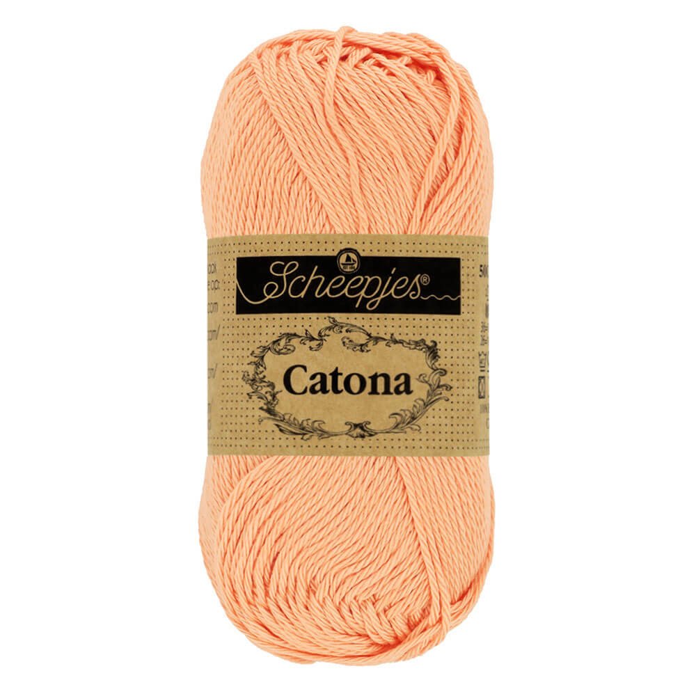 Scheepjes Catona 25g (selection of colours from 074 to 414) 414 Vintage Peach | Knitting yarn shop / dzijas veikals