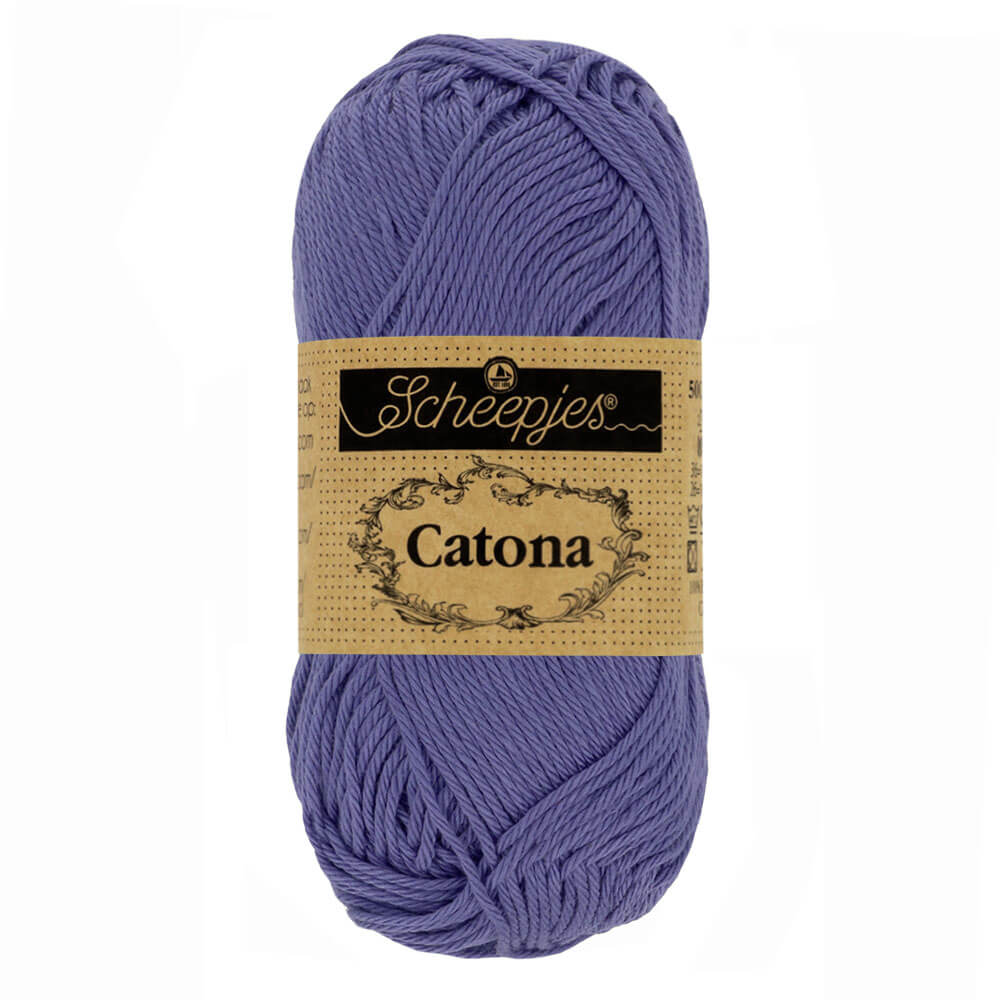 Scheepjes Catona 25g (selection of colous from 501 to 516) 508 Deep Amethyst | Knitting yarn shop / dzijas veikals