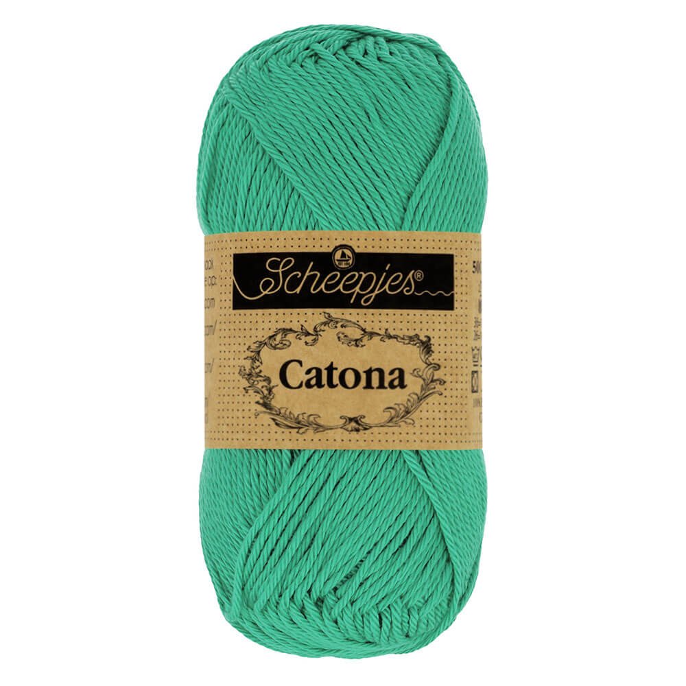 Scheepjes Catona 25g (selection of colous from 501 to 516) 514 Jade | Knitting yarn shop / dzijas veikals