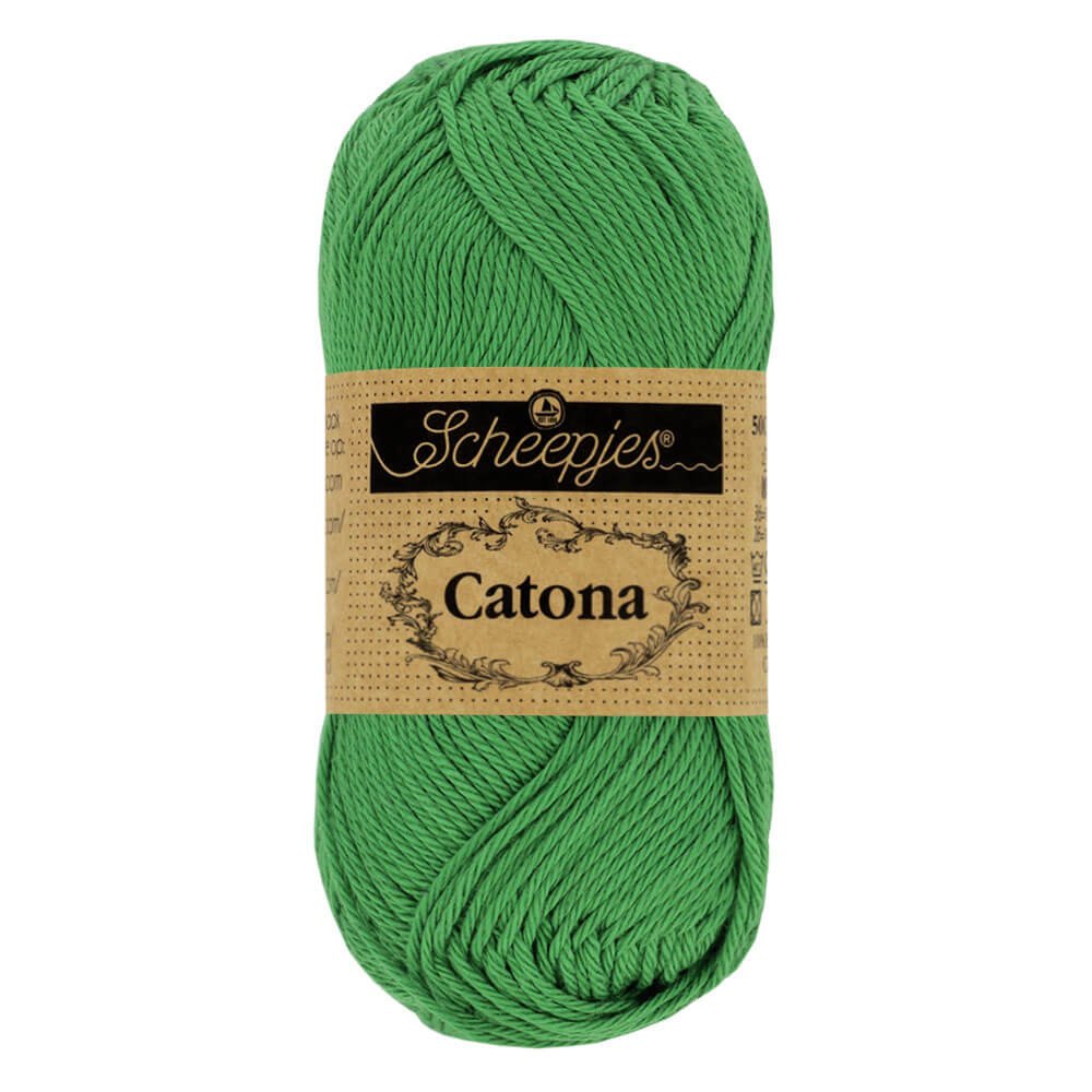 Scheepjes Catona 25g (selection of colous from 501 to 516) 515 Emerald | Knitting yarn shop / dzijas veikals