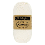 Scheepjes Catona 50g , colors from 074 to 399 105 Bridal White | Knitting yarn shop / dzijas veikals