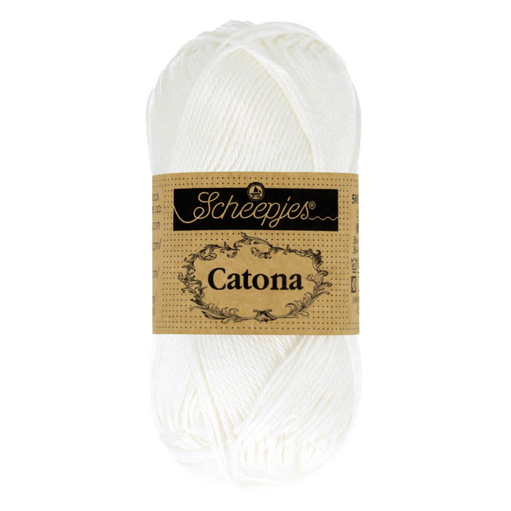 Scheepjes Catona 50g , colors from 074 to 399 106 Snow White | Knitting yarn shop / dzijas veikals