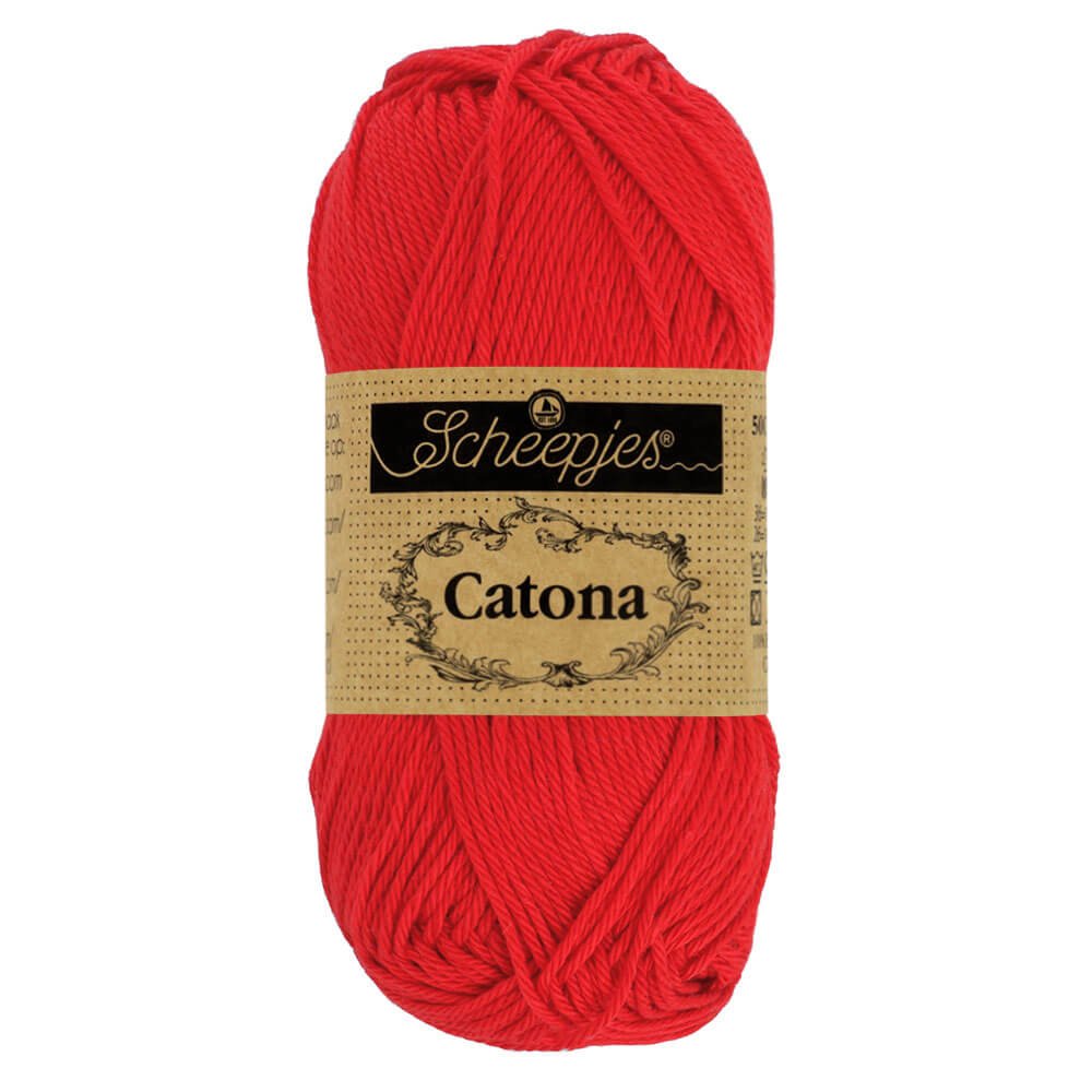 Scheepjes Catona 50g , colors from 074 to 399 115 Hot Red | Knitting yarn shop / dzijas veikals