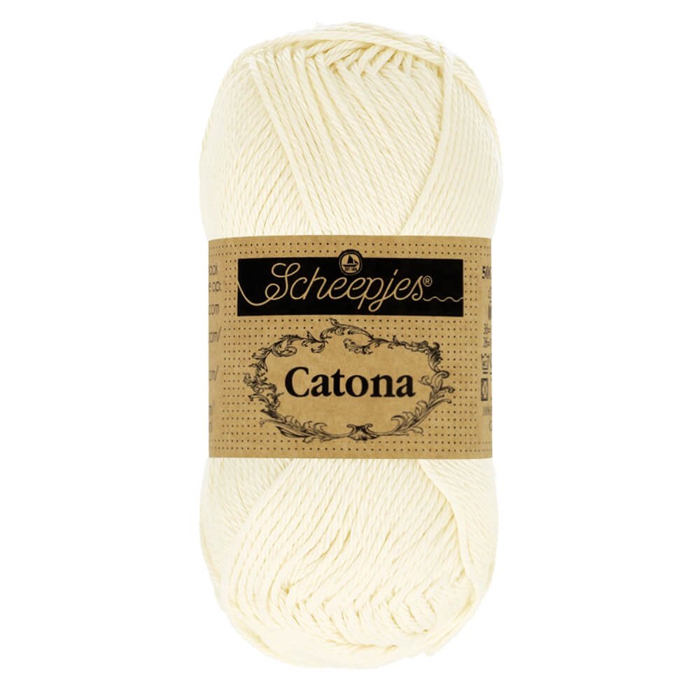 Scheepjes Catona 50g , colors from 074 to 399 130 Old Lace | Knitting yarn shop / dzijas veikals