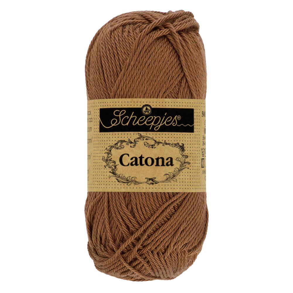 Scheepjes Catona 50g , colors from 074 to 399 157 Root Beer | Knitting yarn shop / dzijas veikals