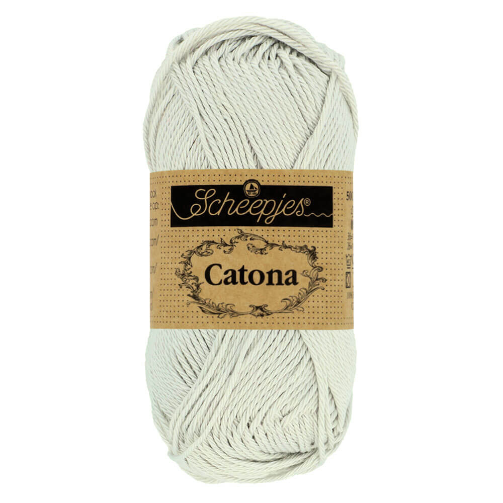 Scheepjes Catona 50g , colors from 074 to 399 172 Light Silver | Knitting yarn shop / dzijas veikals