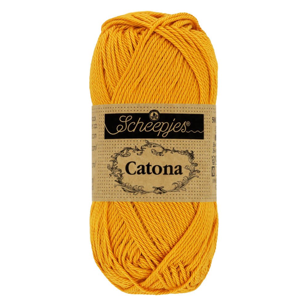 Scheepjes Catona 50g , colors from 074 to 399 249 Saffron | Knitting yarn shop / dzijas veikals