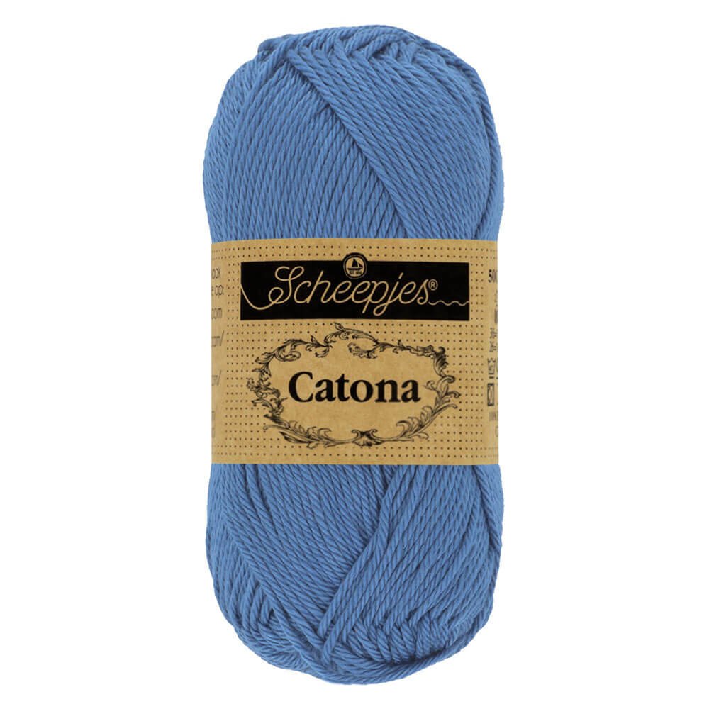 Scheepjes Catona 50g , colors from 074 to 399 261 Capri Blue | Knitting yarn shop / dzijas veikals