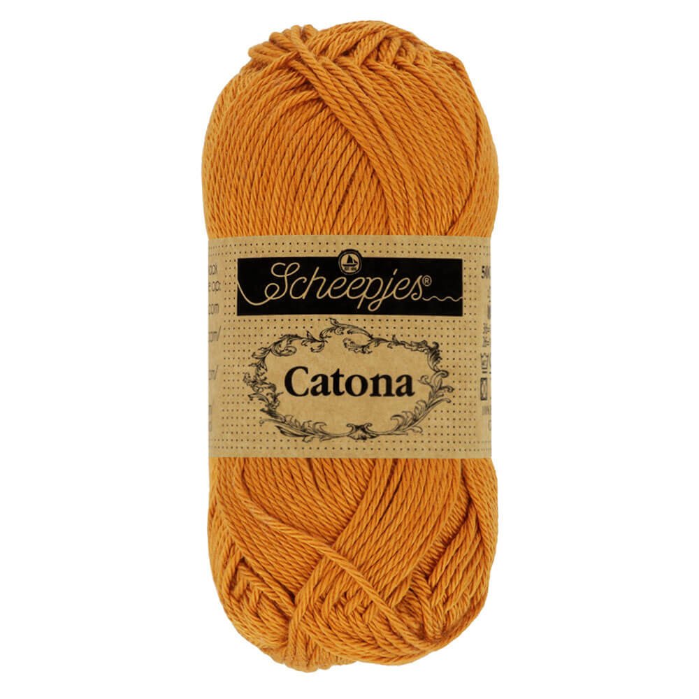 Scheepjes Catona 50g , colors from 074 to 399 383 Ginger Gold | Knitting yarn shop / dzijas veikals