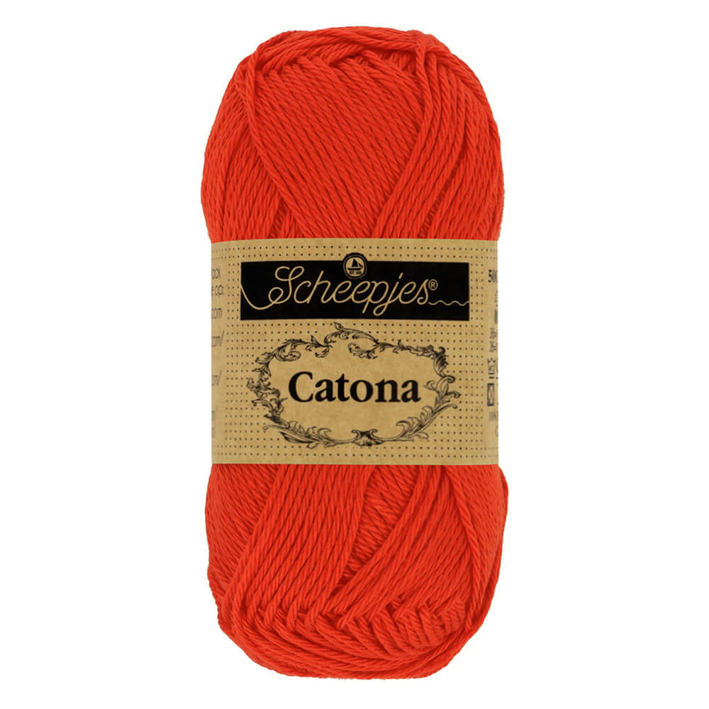 Scheepjes Catona 50g , colors from 074 to 399 390 Poppy Rose | Knitting yarn shop / dzijas veikals