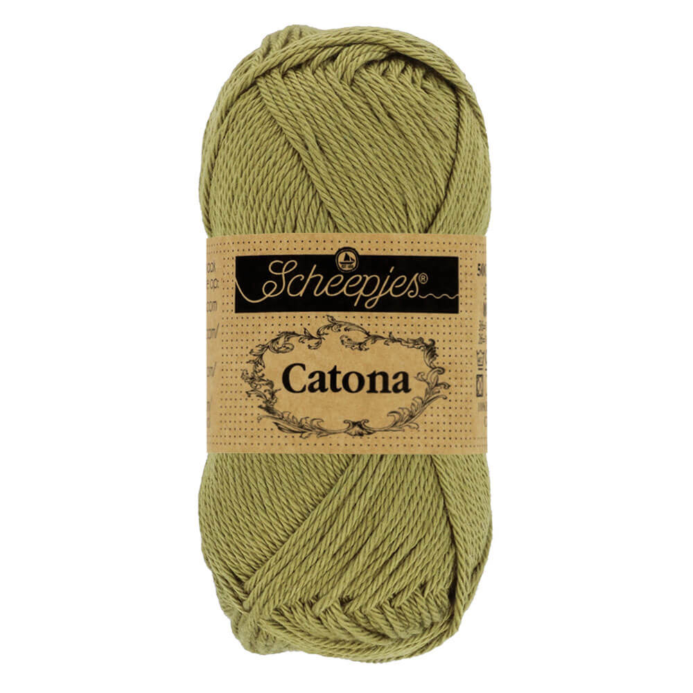Scheepjes Catona 50g , colors from 074 to 399 395 Willow | Knitting yarn shop / dzijas veikals