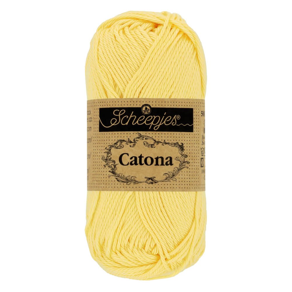 Scheepjes Catona 50g, colors from 400 to 604 403 Lemonade | Knitting yarn shop / dzijas veikals