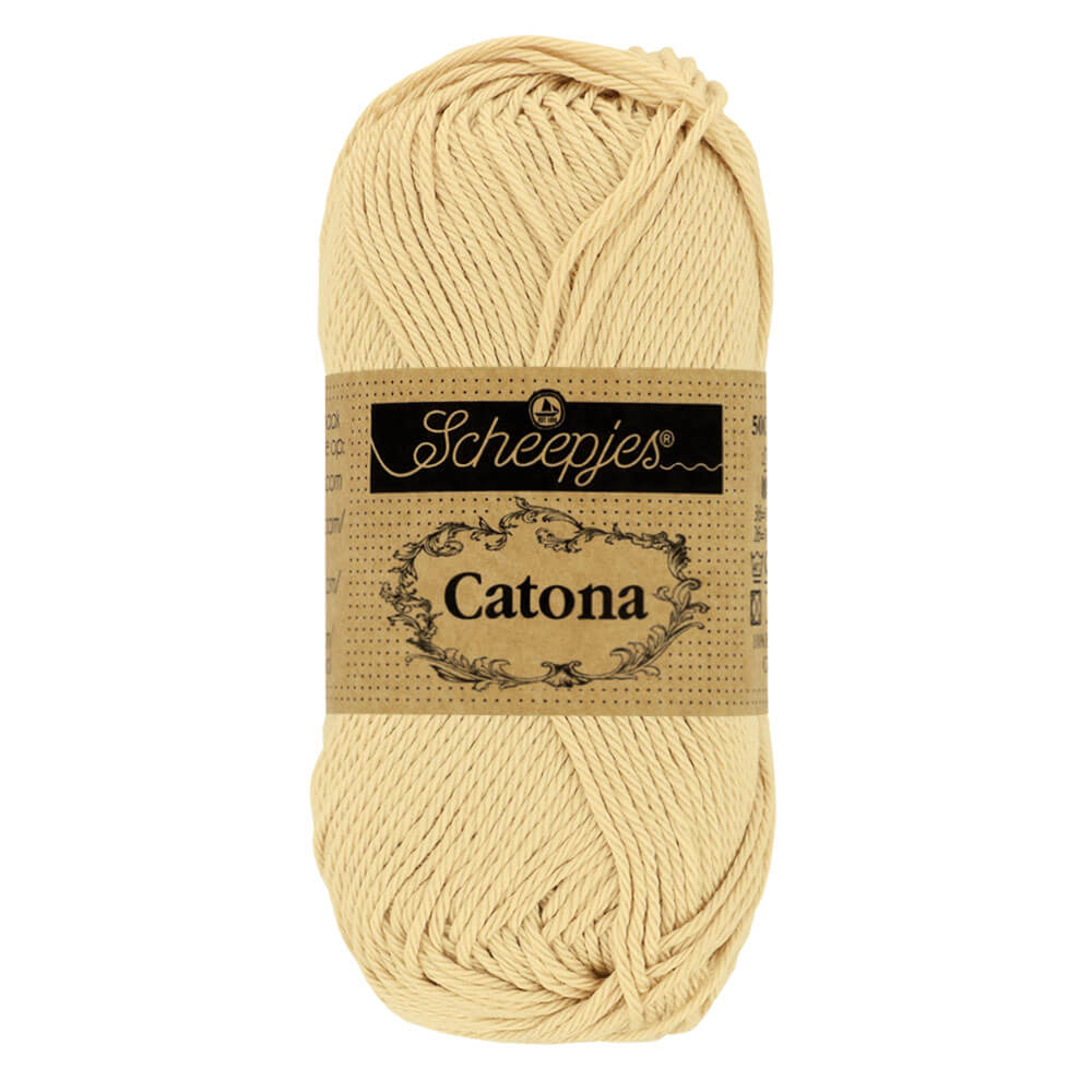 Scheepjes Catona 50g, colors from 400 to 604 404 English Tea | Knitting yarn shop / dzijas veikals