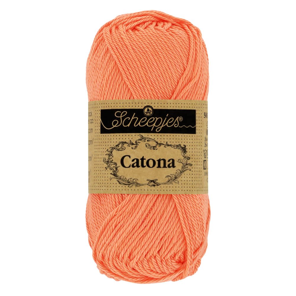 Scheepjes Catona 50g, colors from 400 to 604 410 Rich Coral | Knitting yarn shop / dzijas veikals