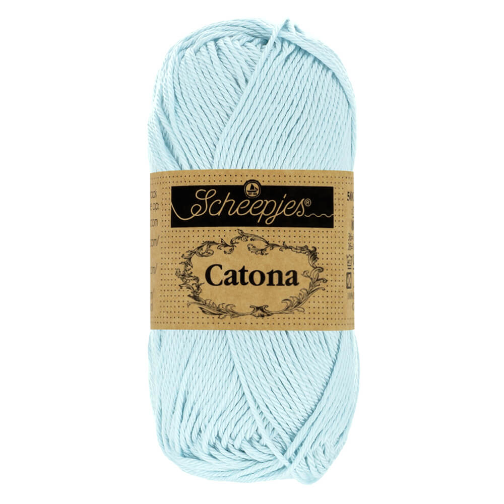 Scheepjes Catona 50g, colors from 400 to 604 509 Baby Blue | Knitting yarn shop / dzijas veikals