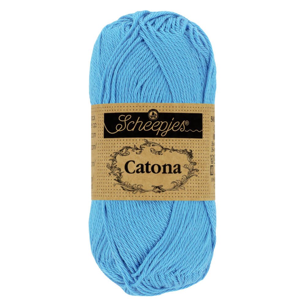 Scheepjes Catona 50g, colors from 400 to 604 511 Cornflower | Knitting yarn shop / dzijas veikals