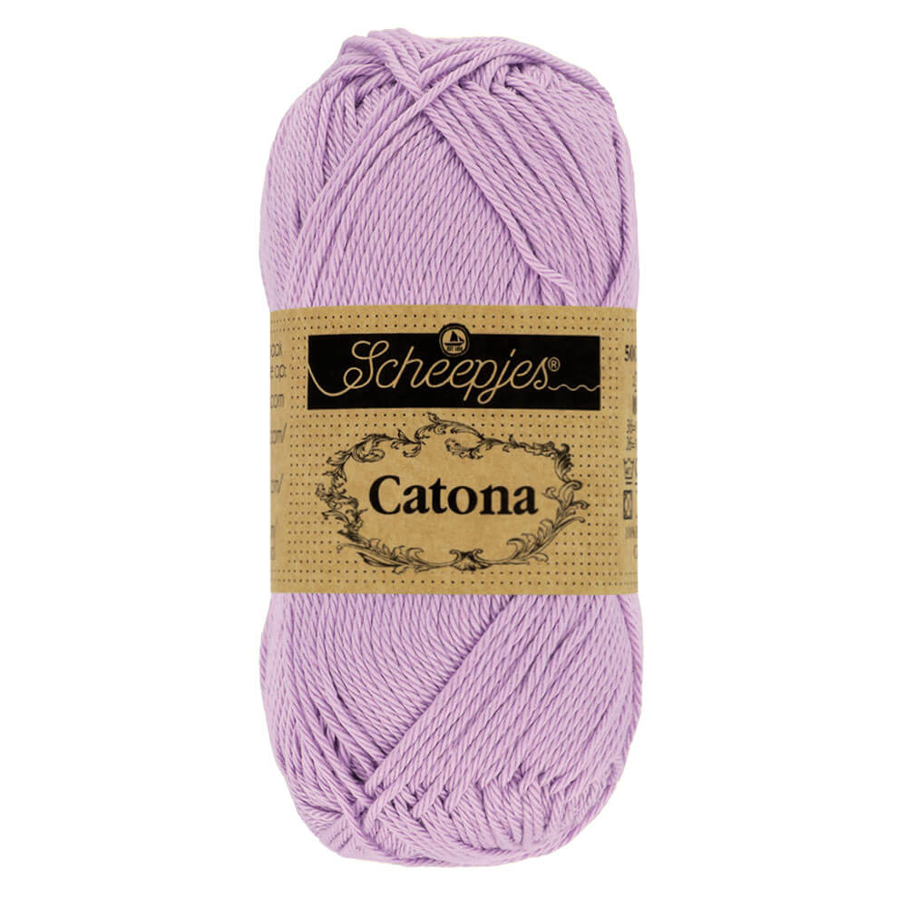 Scheepjes Catona 50g, colors from 400 to 604 520 Lavender | Knitting yarn shop / dzijas veikals