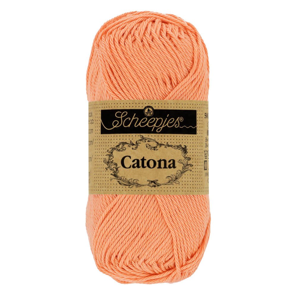 Scheepjes Catona 50g, colors from 400 to 604 524 Apricot | Knitting yarn shop / dzijas veikals