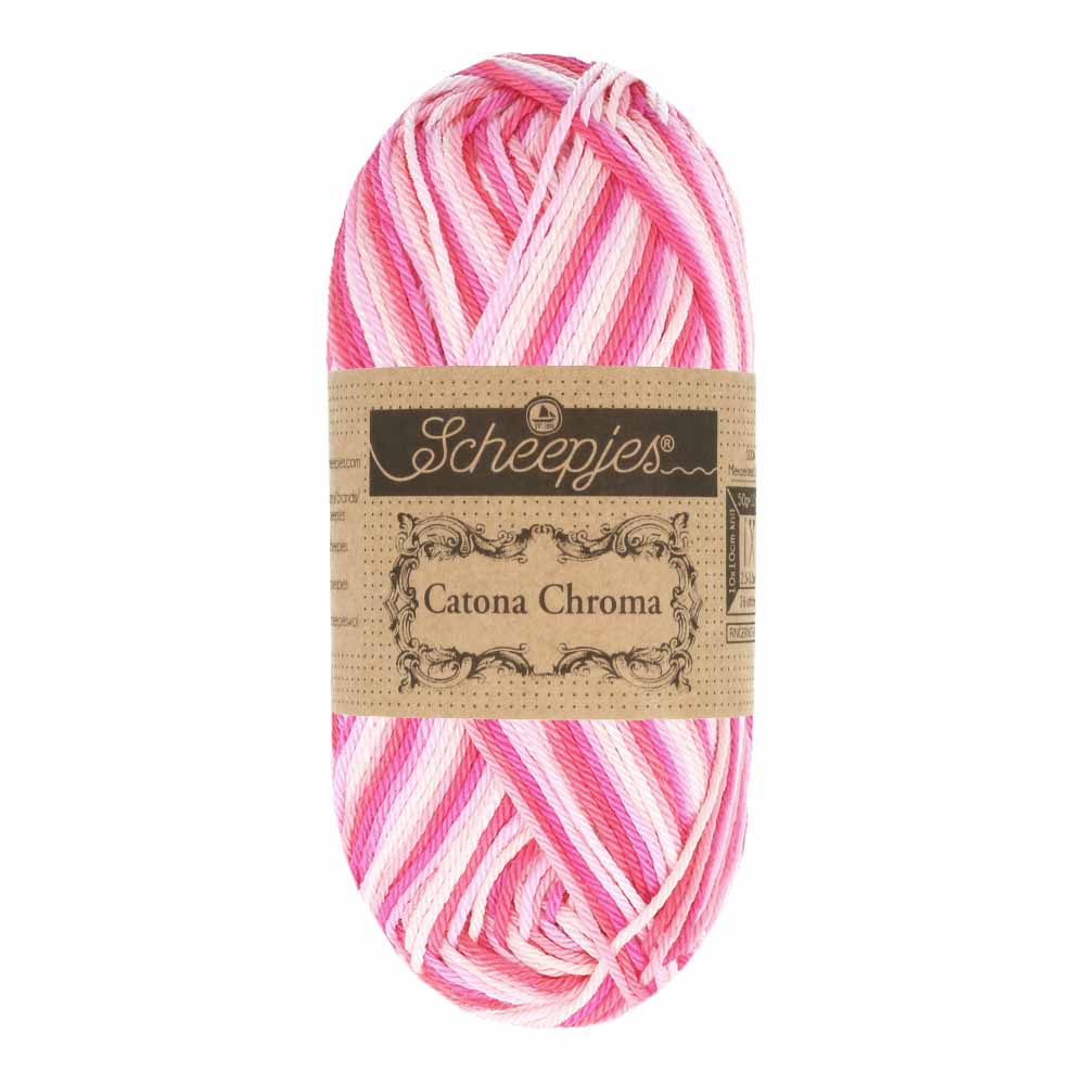 Scheepjes Catona Chroma 50g 012 Peony | Knitting yarn shop / dzijas veikals