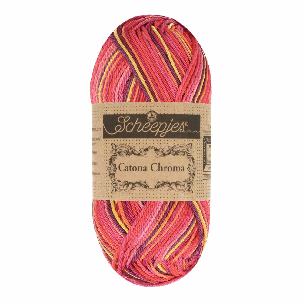 Scheepjes Catona Chroma 50g 016 Sunrise | Knitting yarn shop / dzijas veikals