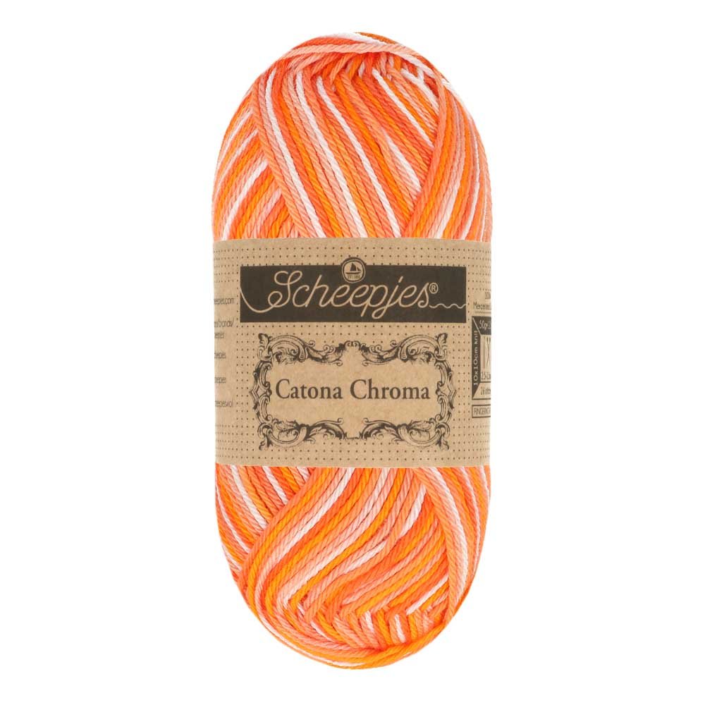 Scheepjes Catona Chroma 50g 019 Calendula | Knitting yarn shop / dzijas veikals