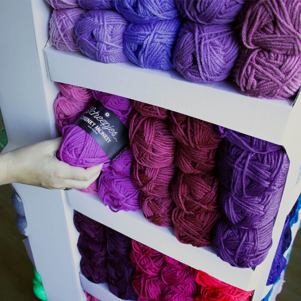 Scheepjes Chunky Monkey 100g 1001 White | Knitting yarn shop / dzijas veikals