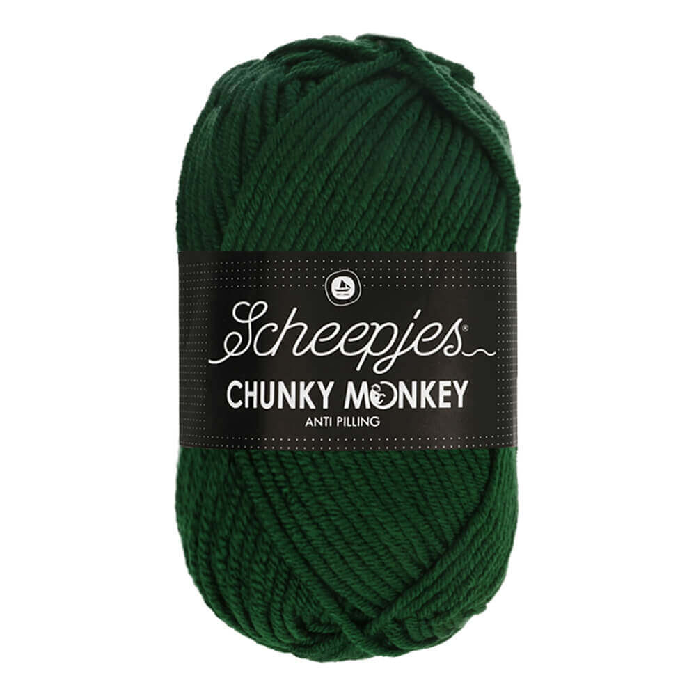 Scheepjes Chunky Monkey 100g 1009 Pine | Knitting yarn shop / dzijas veikals