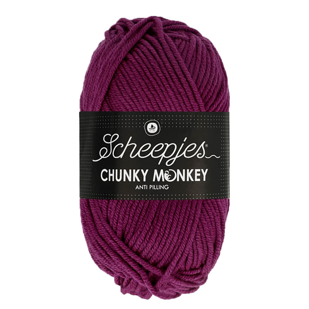Scheepjes Chunky Monkey 100g 1061 Cerise | Knitting yarn shop / dzijas veikals