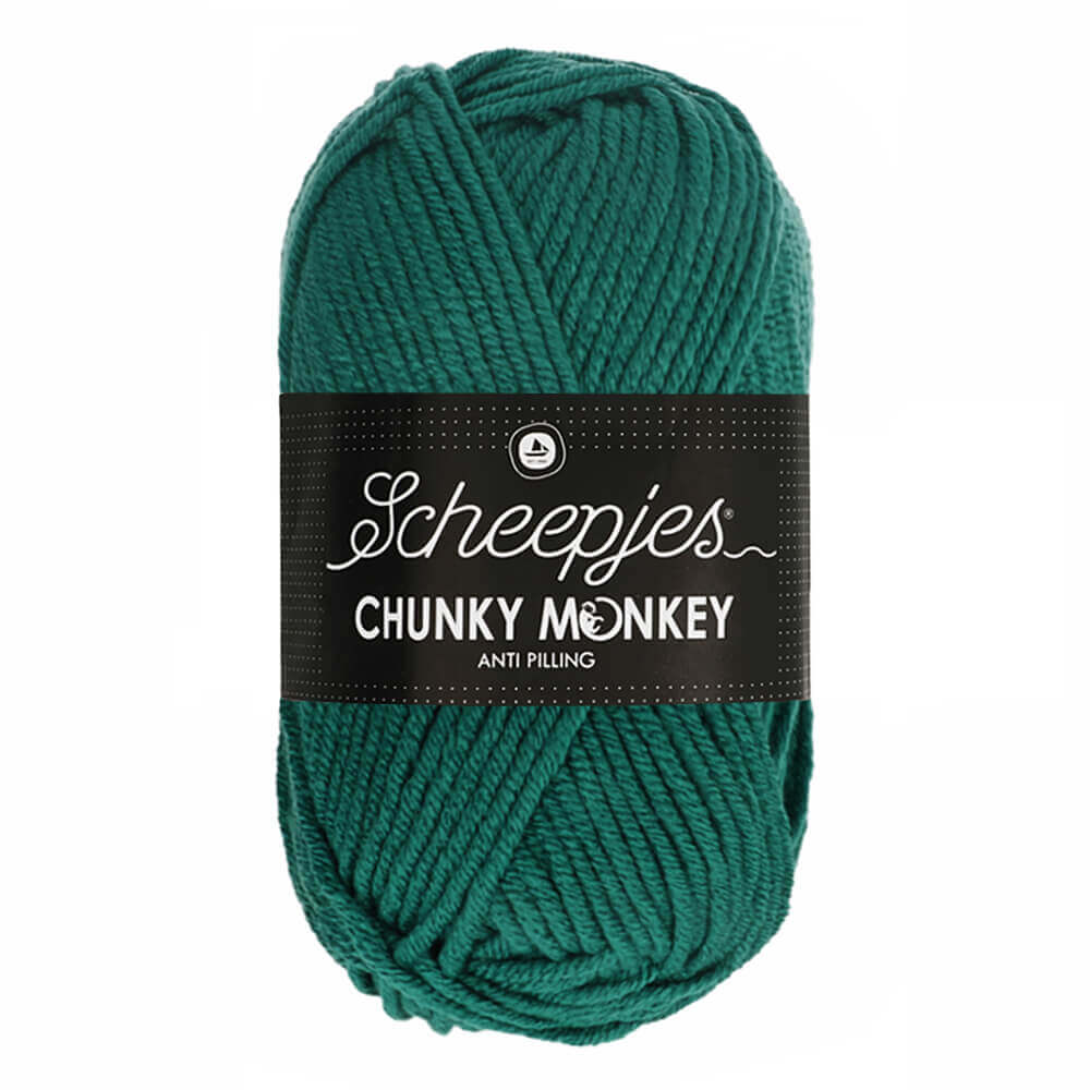 Scheepjes Chunky Monkey 100g 1062 Evergreen | Knitting yarn shop / dzijas veikals
