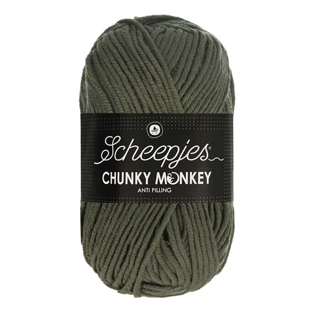 Scheepjes Chunky Monkey 100g 1063 Steel | Knitting yarn shop / dzijas veikals