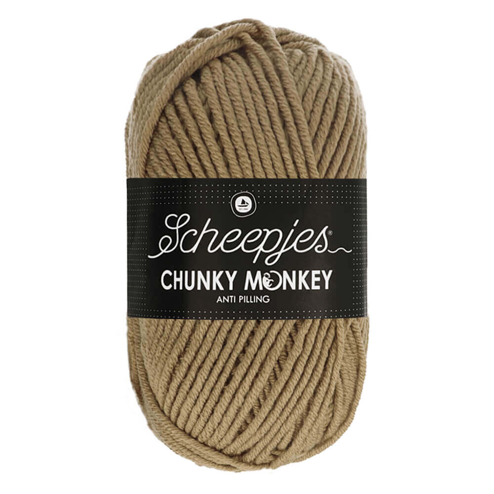Scheepjes Chunky Monkey 100g 1064 Beige | Knitting yarn shop / dzijas veikals