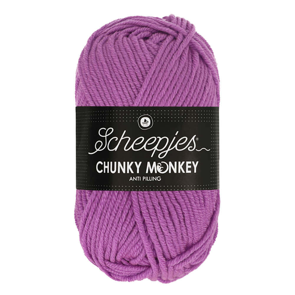 Scheepjes Chunky Monkey 100g 1084 Wild Orchid | Knitting yarn shop / dzijas veikals