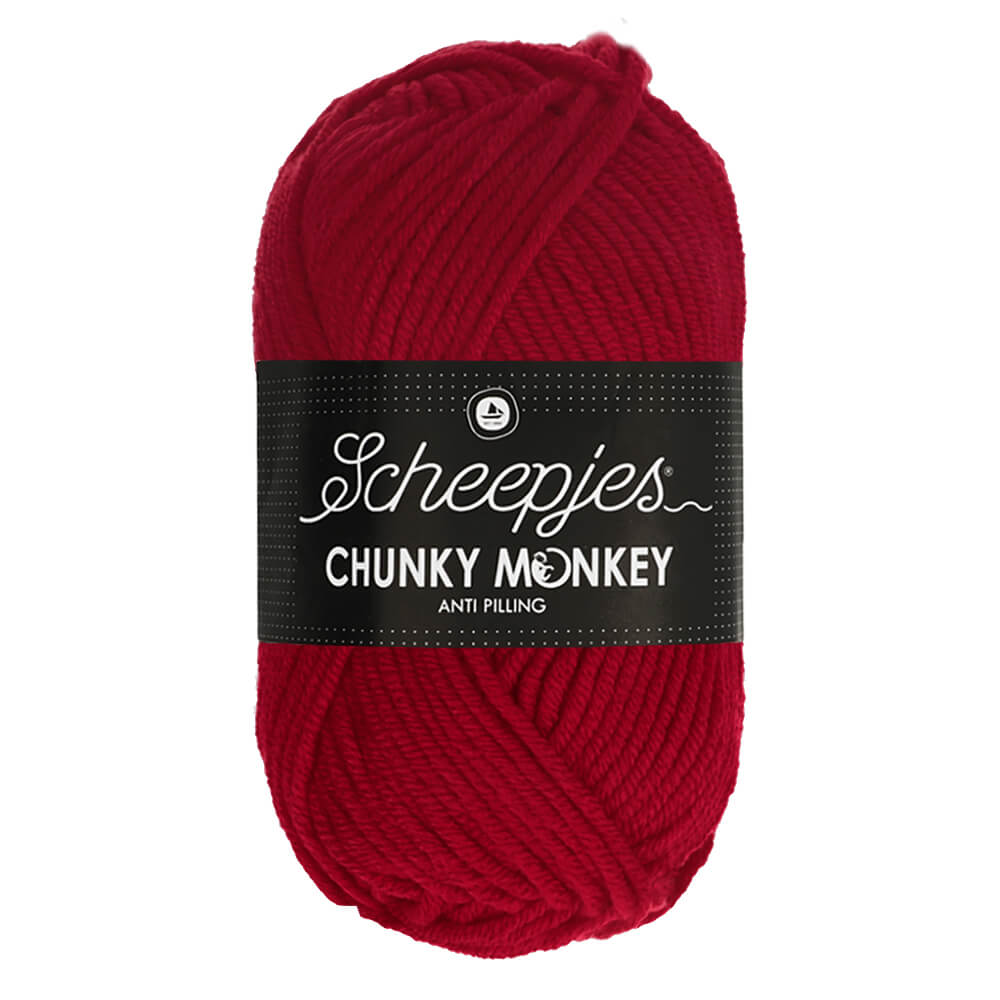 Scheepjes Chunky Monkey 100g 1246 Cardinal | Knitting yarn shop / dzijas veikals