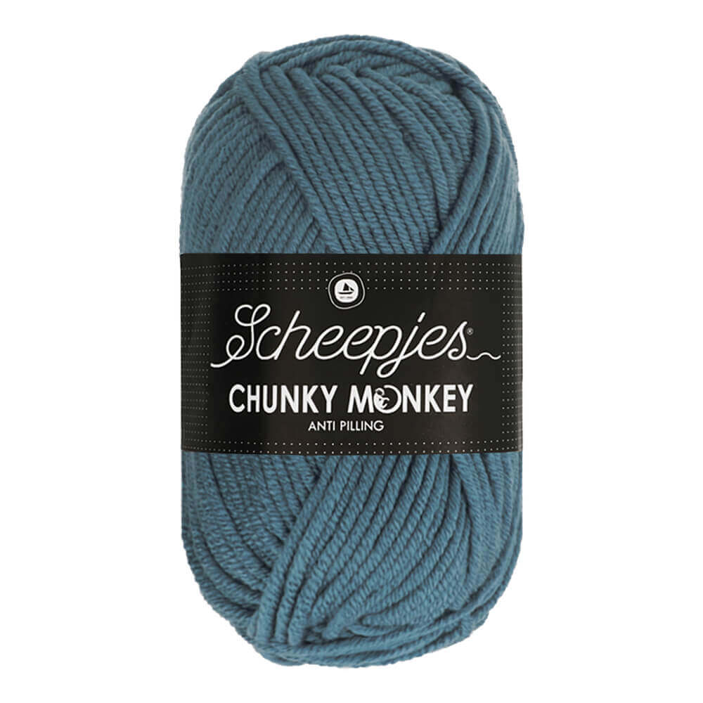 Scheepjes Chunky Monkey 100g 1302 Air Force Blue | Knitting yarn shop / dzijas veikals