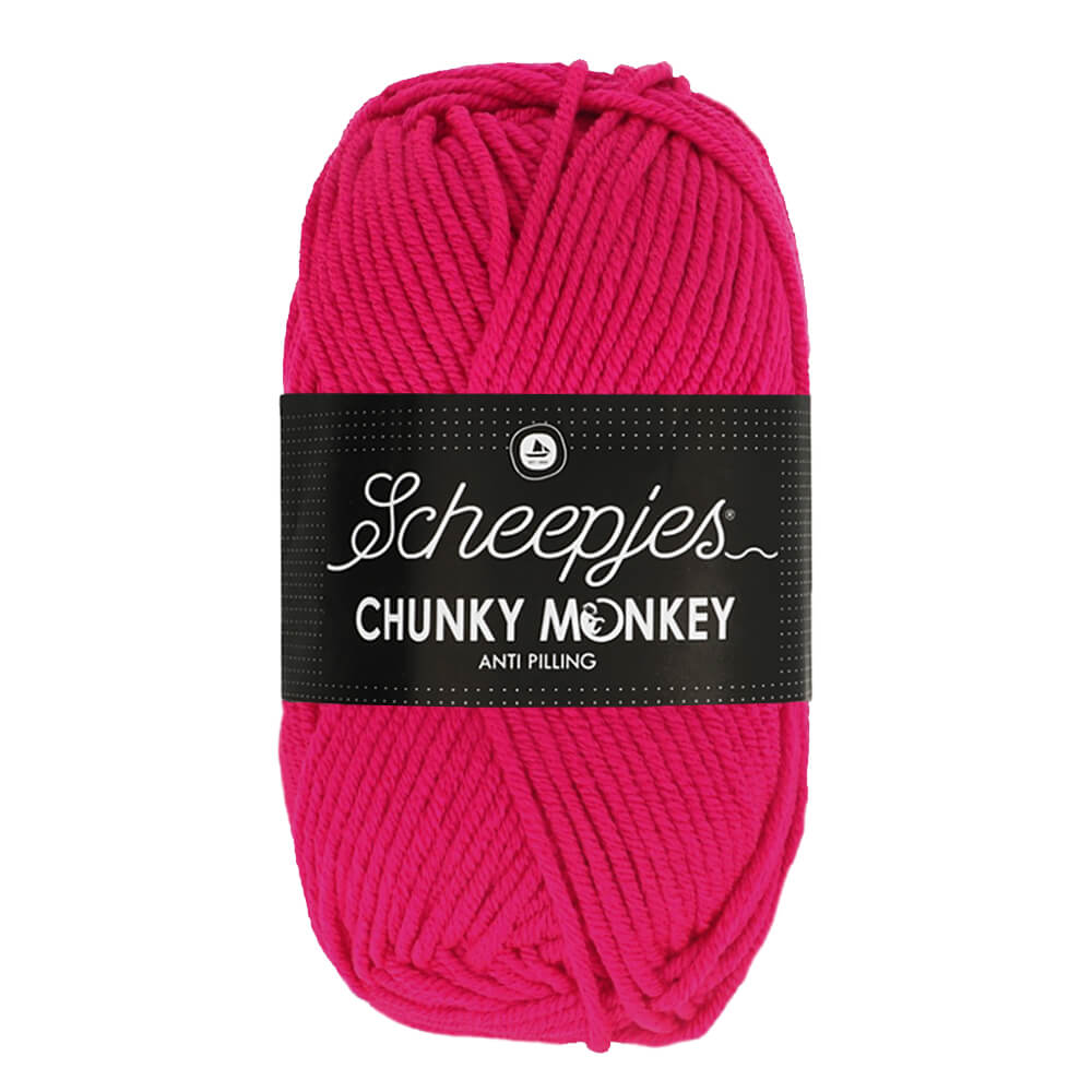 Scheepjes Chunky Monkey 100g 1435 Magenta | Knitting yarn shop / dzijas veikals