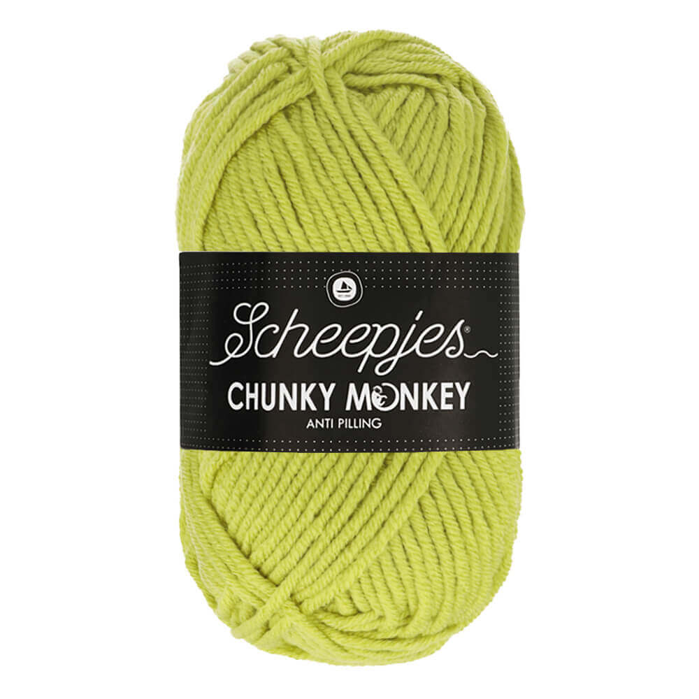 Scheepjes Chunky Monkey 100g 1822 Chartreuse | Knitting yarn shop / dzijas veikals